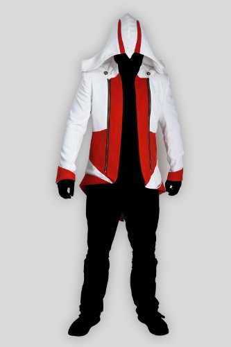 Assassin Creed Red/White Leather Jacket