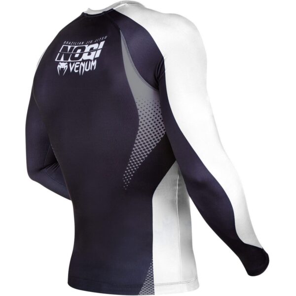 Venum Men's No Gi Rash Guard IBJJF Approved Black/White - Image 2