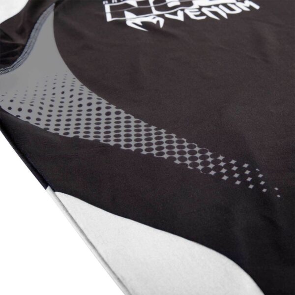 Venum Men's No Gi Rash Guard IBJJF Approved Black/White - Image 3